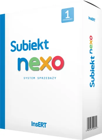 Subiekt nexo — pudełko produktu InsERT