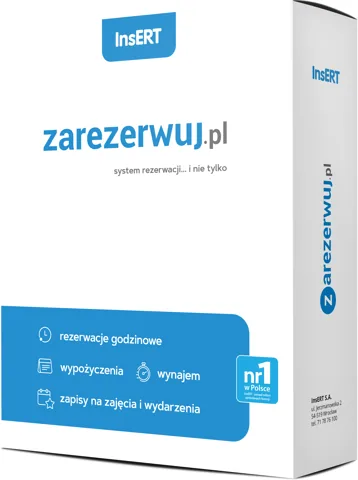 zarezerwuj.pl — pudełko produktu InsERT